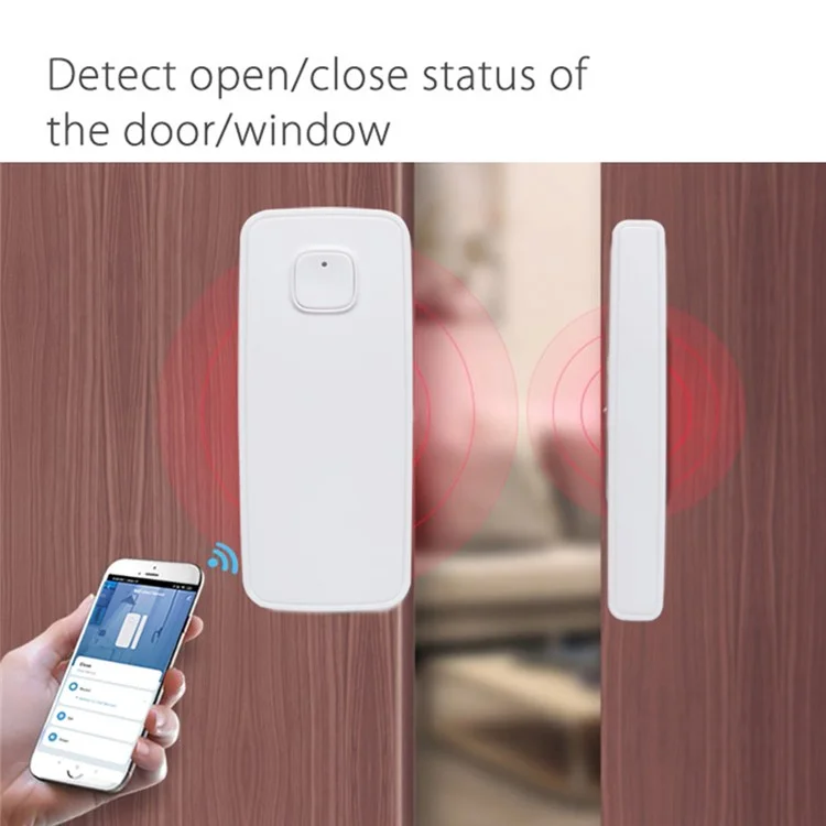 Tuya Smart Zigbee Vibration Sensor Door Magnetic Two-In-One Smart Home Vibration Sensor