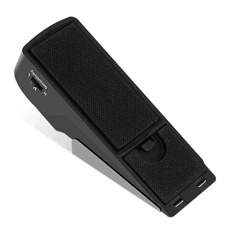 ABS + Stainless Steel Smart Door Stopper 120dB Anti-Theft Alarm for Hotel Home Office
