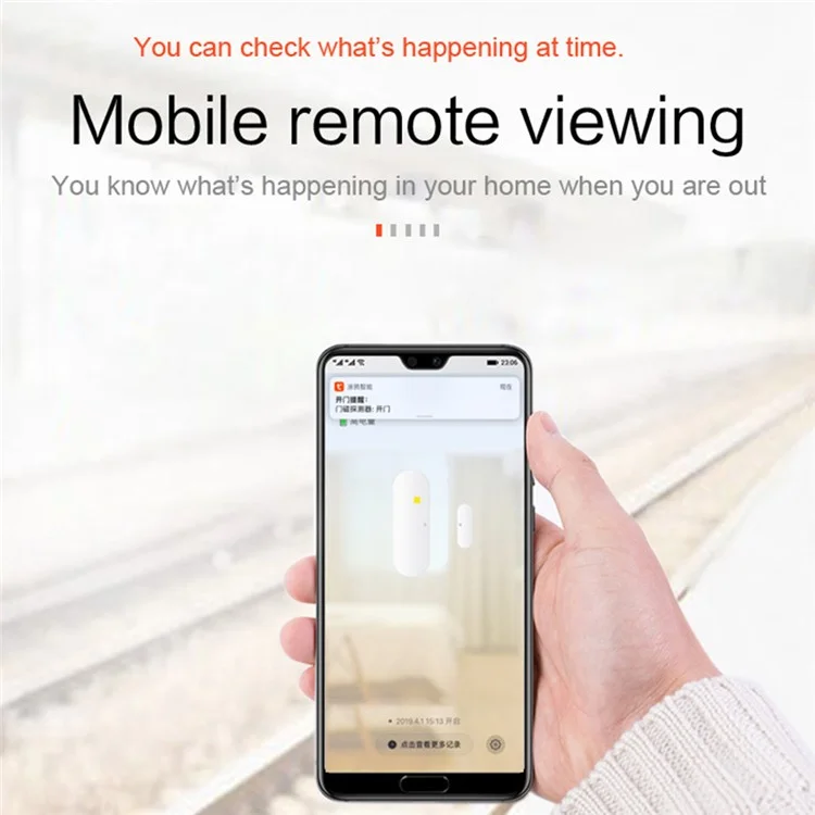 Tuya Smart WiFi Door Sensor Smart Home Open Close Detector Compatible with Alexa Google Home
