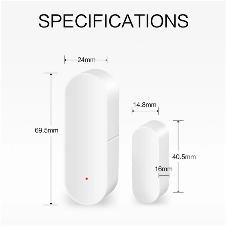 Tuya Smart WiFi Door Sensor Smart Home Open Close Detector Compatible with Alexa Google Home