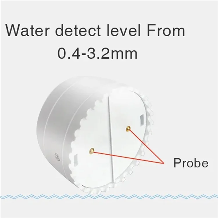 Rilevatore di perdite d'acqua WiFi Tuya, sensore di allagamento, monitoraggio remoto, allarme di inondazione, allarme di sicurezza per tracimazione.