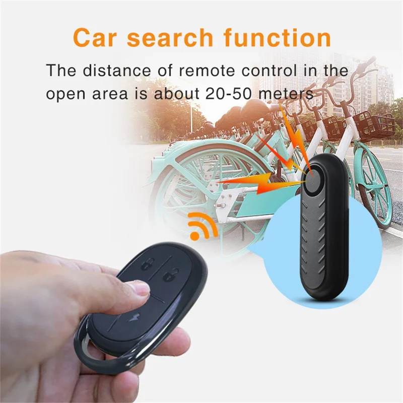 Bicycle Alarm IP55 Waterproof Motorcycle Anti-Theft Vibration Detection Remote Control Alarm