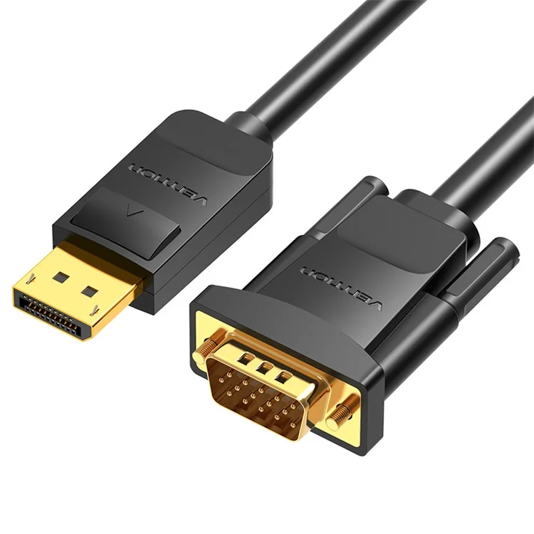 VENTION HBLBH 2m DP to VGA Conversion Cable 1080P 60Hz HD Video Cord - Black
