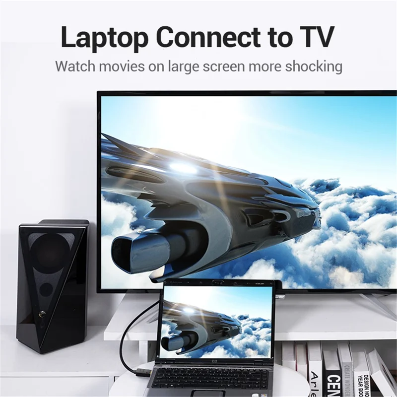 VENTION HBLBI 3m DP to VGA Conversion Cable 1080P 60Hz HD Video Cord - Black