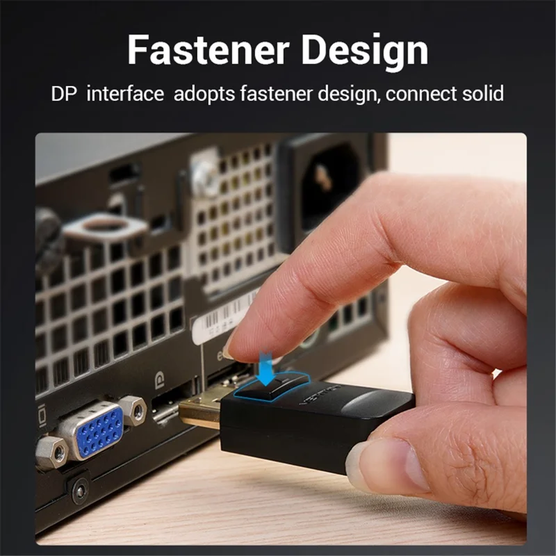 VENTION HBLBI 3m DP to VGA Conversion Cable 1080P 60Hz HD Video Cord - Black