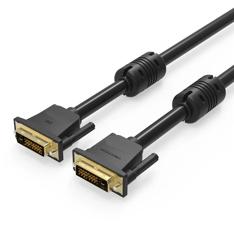 VENTION EAABF 1m 2K 60Hz 24+1 DVI to DVI Kabel, vergoldeter Adapter, männlich zu männlich