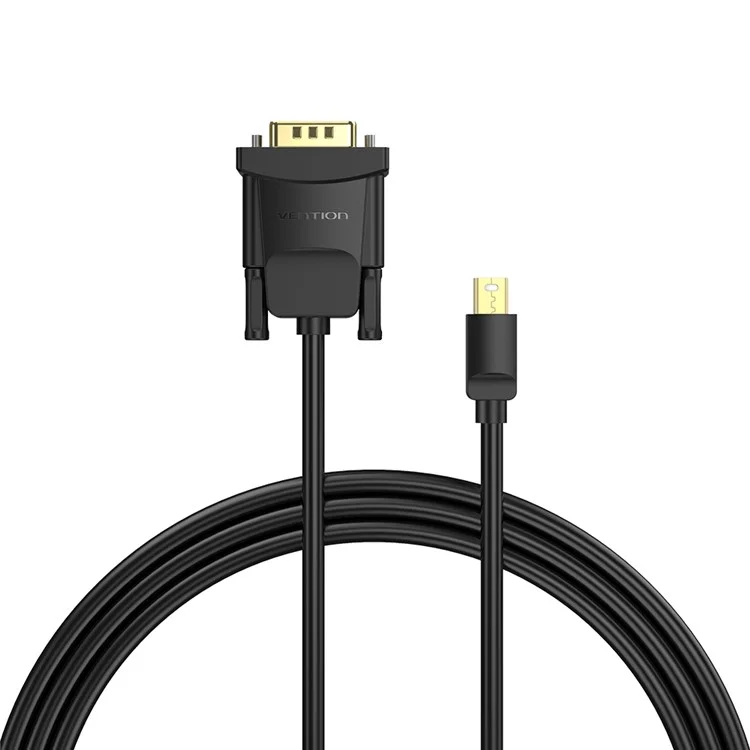 VENTION HFDBH 2m Mini DP to VGA Conversion Cable 1080P 60Hz HD Video Cord - Black