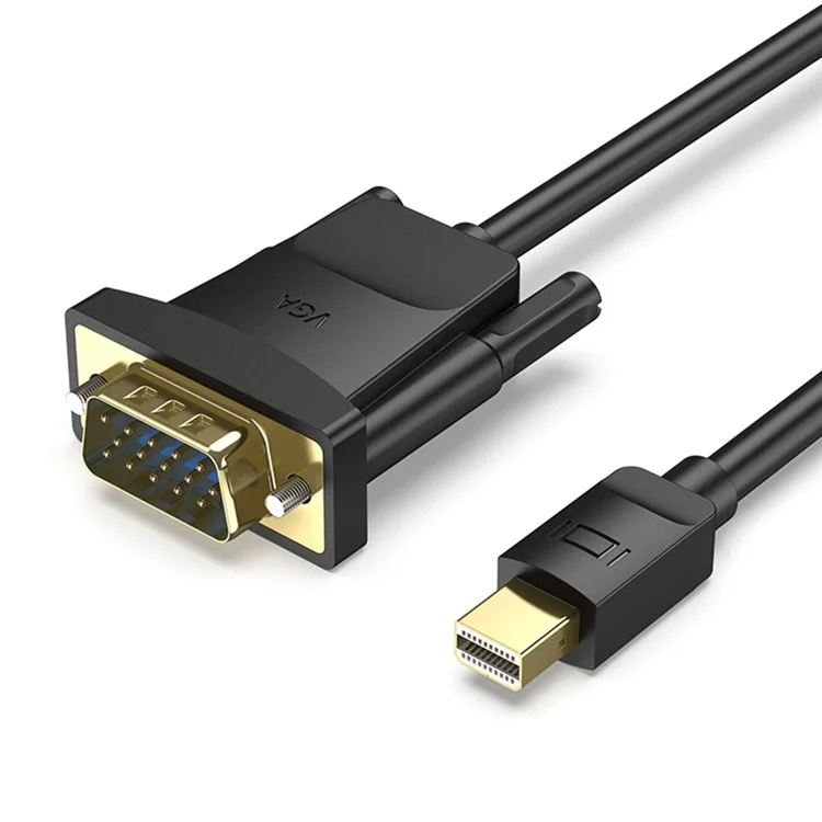 VENTION HFDBH 2m Mini DP to VGA Conversion Cable 1080P 60Hz HD Video Cord - Black
