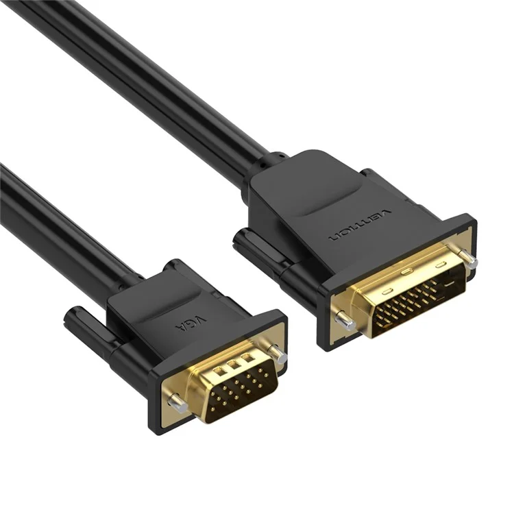 VENTION EABBG 1.5m 24+1 DVI to VGA Wire 1080P 60Hz Male to Male Gold Plated Adapter Cable