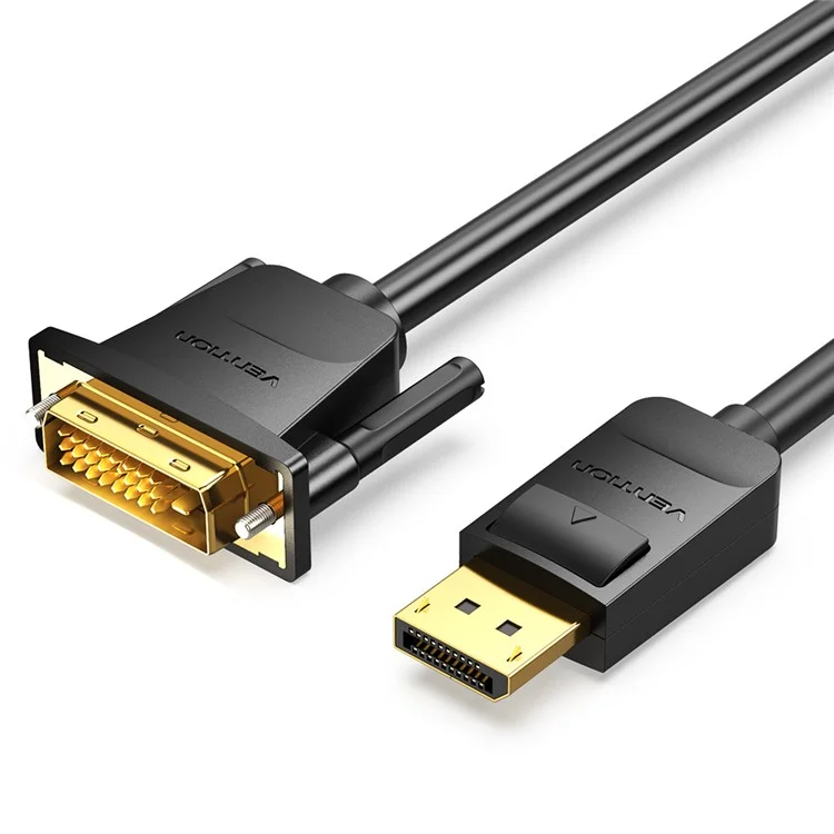VENTION HAFBF 1m DisplayPort DP to DVI 24+1 Male to Male Cable 1080P / 60Hz Gold Plated Connector Wire