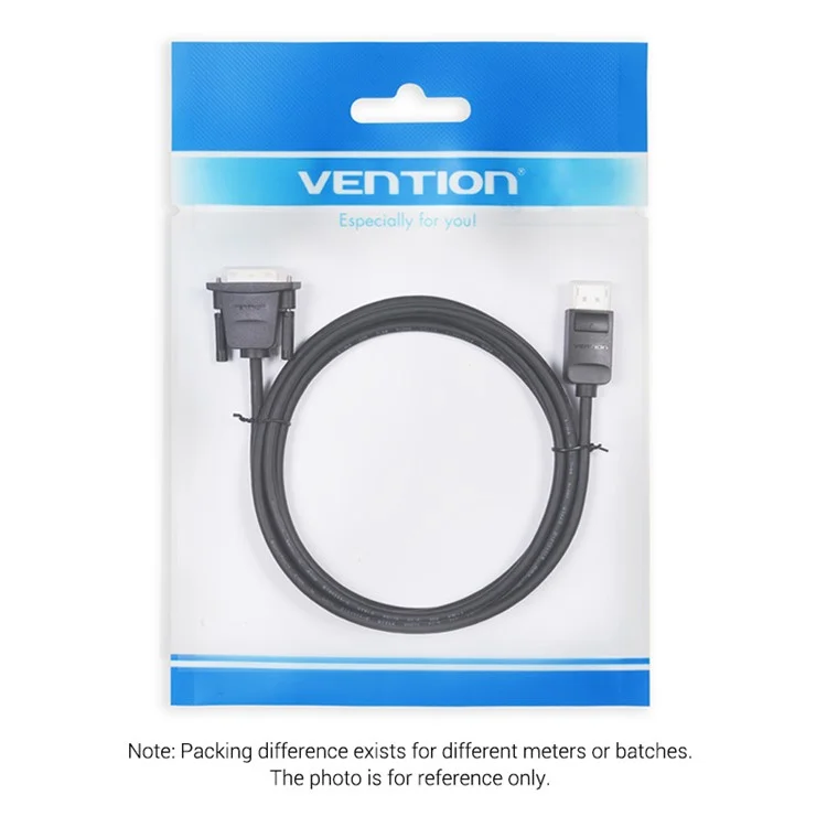 VENTION HAFBF 1m DisplayPort DP to DVI 24+1 Male to Male Cable 1080P / 60Hz Gold Plated Connector Wire