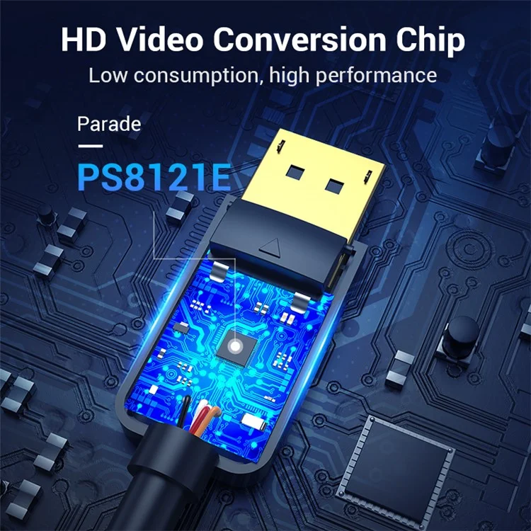 VENTION HAFBF 1m DisplayPort DP to DVI 24+1 Male to Male Cable 1080P / 60Hz Gold Plated Connector Wire
