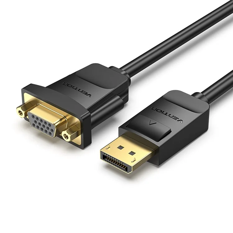 VENTION HBSBB 0.15m 1080P 60Hz Full HD DP Male to VGA Male Cable for Streaming Gaming