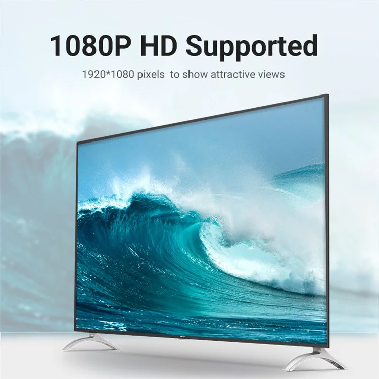 Câble VGA vers VGA VENTION DAEBI 3m 1080P 60Hz (3+6) avec connecteur mâle doré