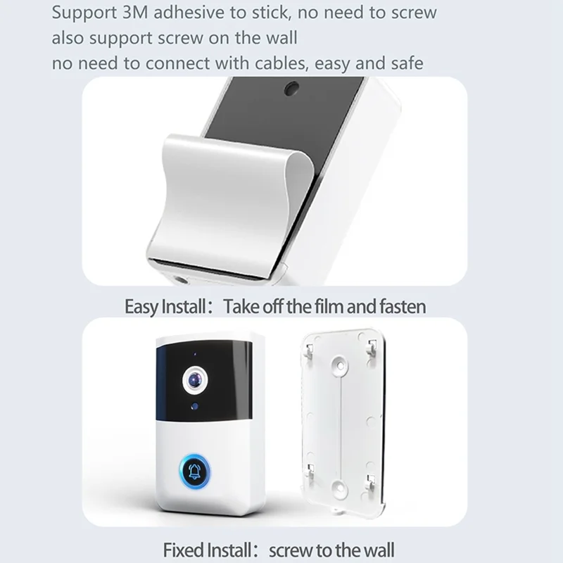 i5 VGA Network Night Vision Visual Smart Doorbell Phone APP Two-Way Voice Talk Smart Door Bell