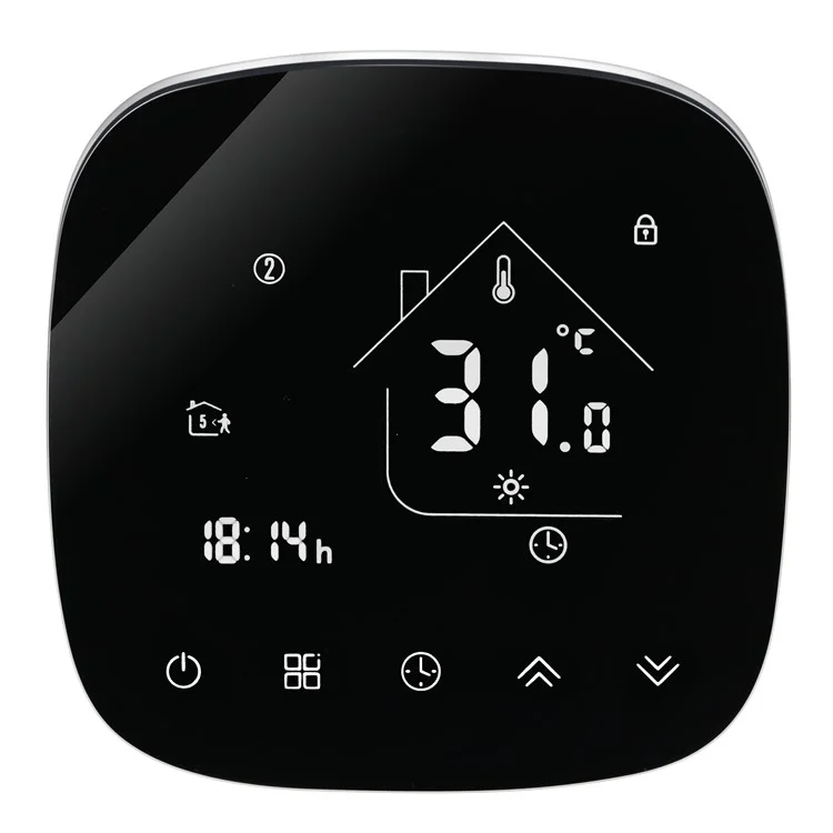 Termostato digital de pared BHT-001GC para caldera, panel de control de temperatura con pantalla