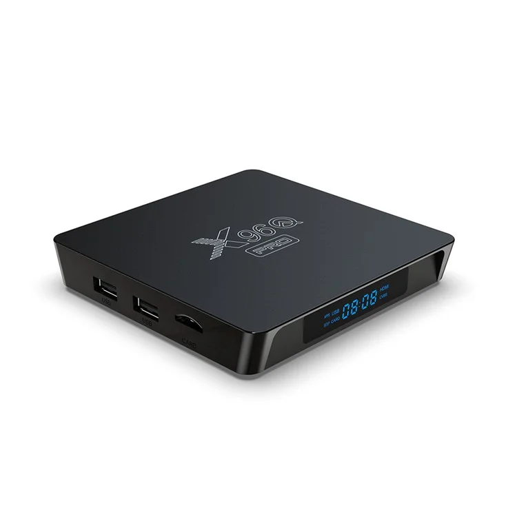 X96Q PRO Allwinner H313 Dual Wifi 2.4g & 5g TV Box Android 10.0 4K Quad Core HD 1G + 8G Caixa Superior Definida - Plugue da ue