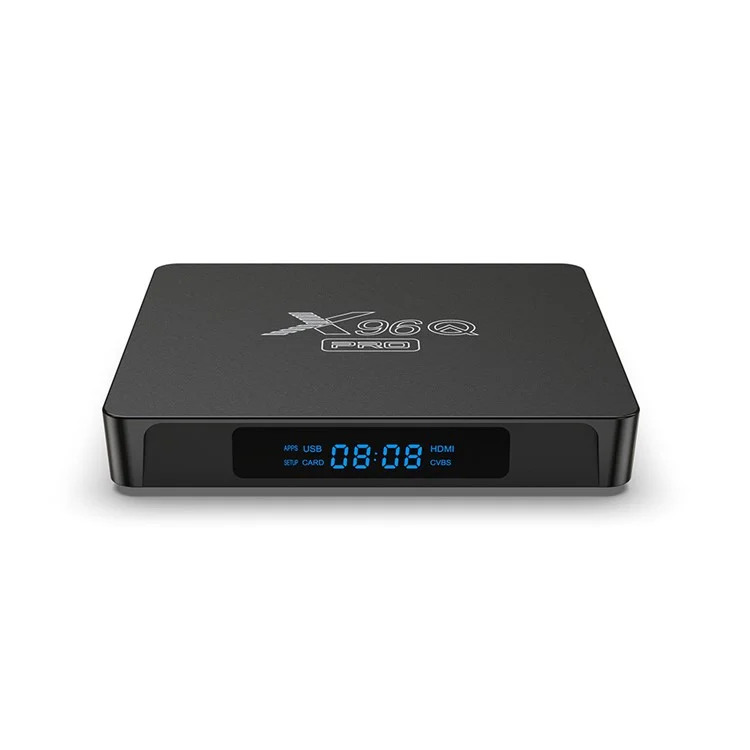 X96Q PRO Allwinner H313 Dual Wifi 2.4g & 5g TV Box Android 10.0 4K Quad Core HD 1G + 8G Caixa Superior Definida - Plugue da ue