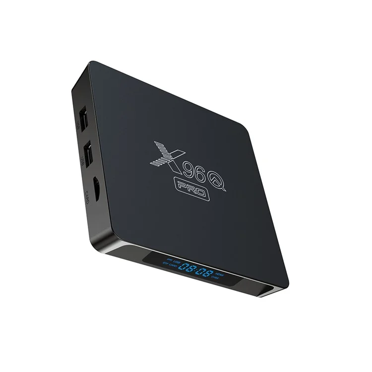 X96Q PRO Allwinner H313 Dual Wifi 2.4g & 5g TV Box Android 10.0 4K Quad Core HD 1G + 8G Caixa Superior Definida - Plugue da ue