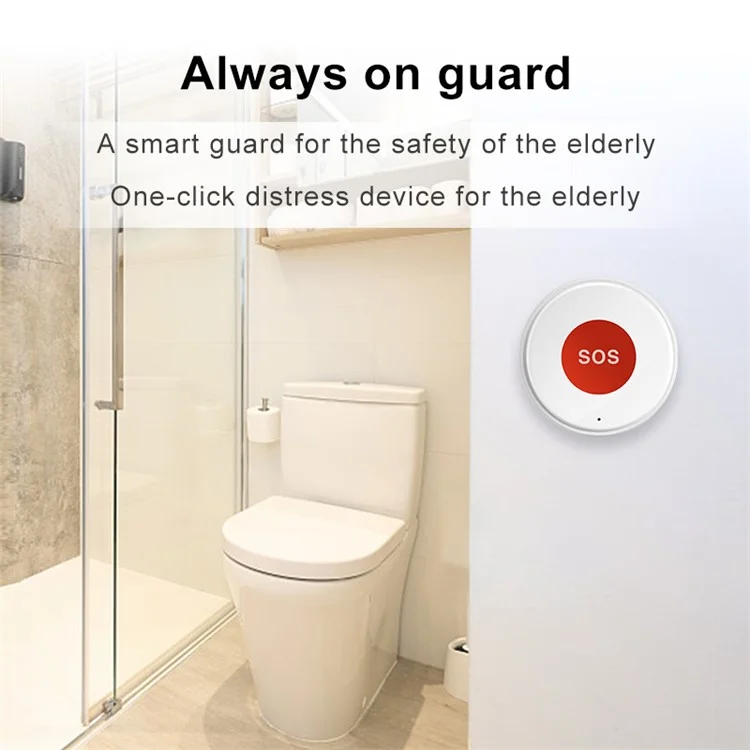 ZB-SOS WiFi Tuya App Smart Security SOS Knopf Hilfsszene Verknüpfung Smart Schalter