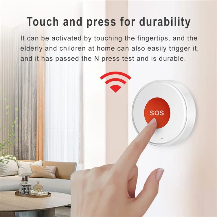 ZB-SOS WiFi Tuya App Smart Security SOS Knopf Hilfsszene Verknüpfung Smart Schalter