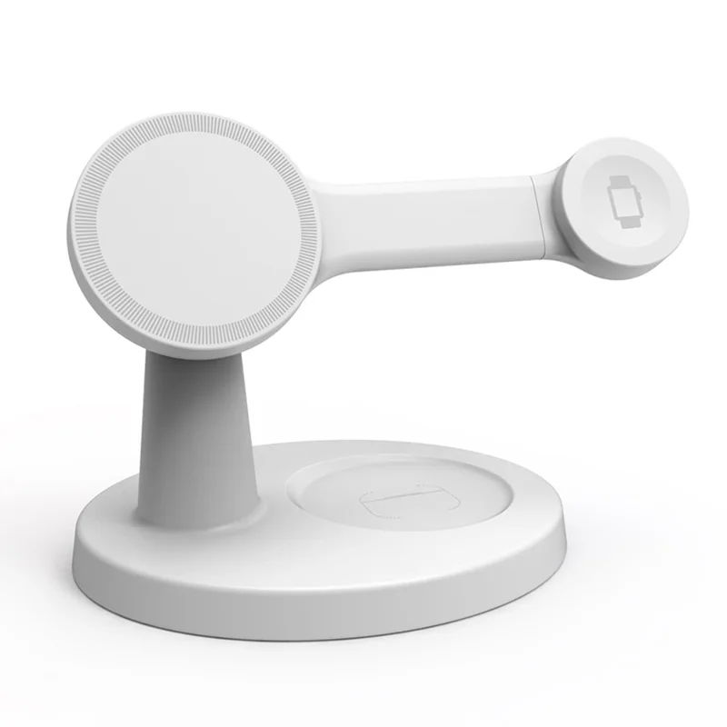 Magnetic Wireless Charger Motion Activated 4K WiFi Hidden Camera Spy Camera - White