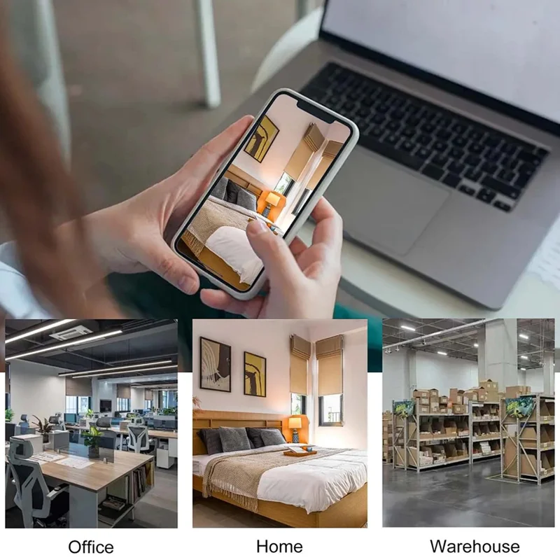 Magnetic Wireless Charger Motion Activated 4K WiFi Hidden Camera Spy Camera - White