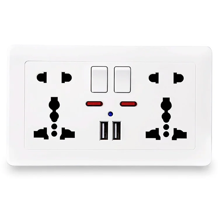 Câmera Wi-Fi HD 1080P com detecção de movimento no soquete da parede, visualização remota, câmera de segurança doméstica - Branca