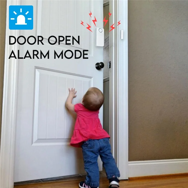 Telecomando di allarme di sicurezza DR100 Sensore magnetico 130dB Sistema antifurto wireless per la casa Dispositivo di protezione