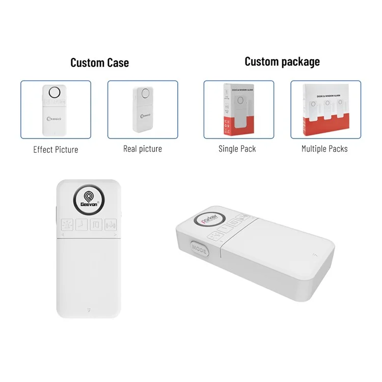 Telecomando di allarme di sicurezza DR100 Sensore magnetico 130dB Sistema antifurto wireless per la casa Dispositivo di protezione