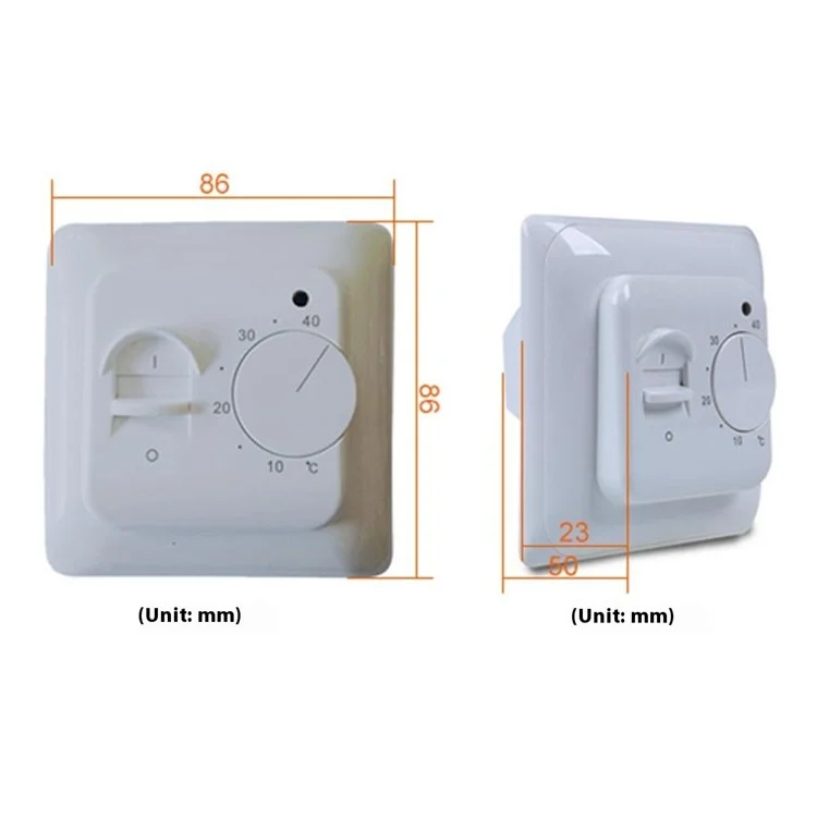 RTC70 Elektrischer Fußbodenheizungs-Thermostat, Temperaturregler für Wasserbodenheizung mit integrierter Sonde