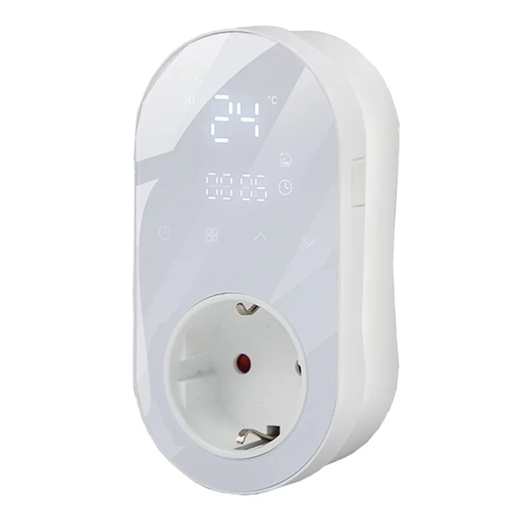 BHT12-EW-WIFI Smart WiFi Plug In Thermostat Temperature Controller Socket - White / EU Plug