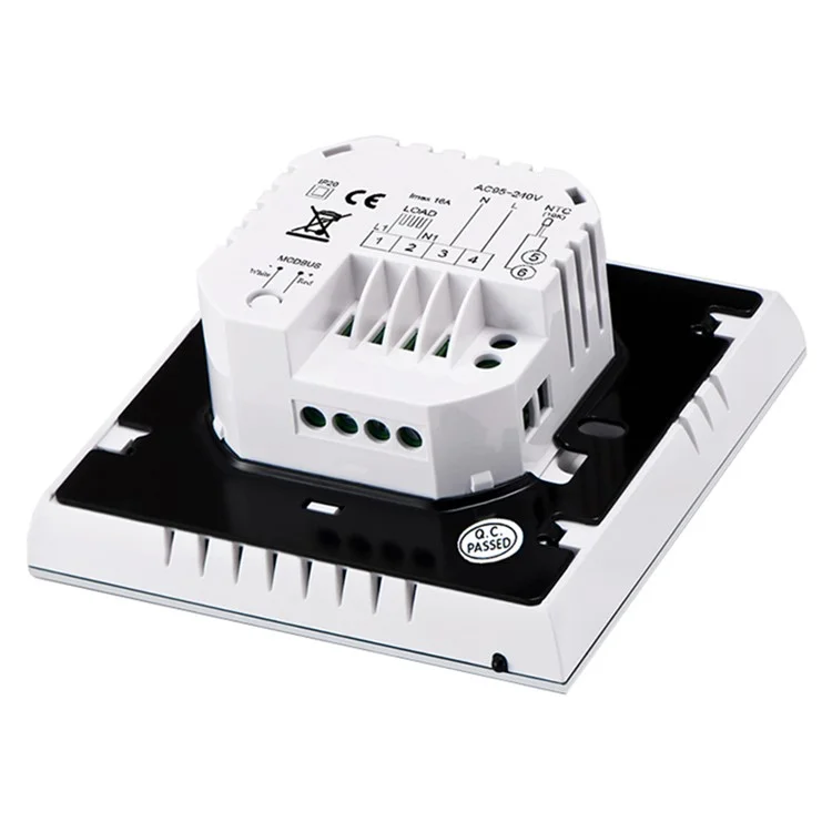 Controlador de temperatura inteligente digital interno BHT-008GCL, painel de termostato para caldeira montado na parede