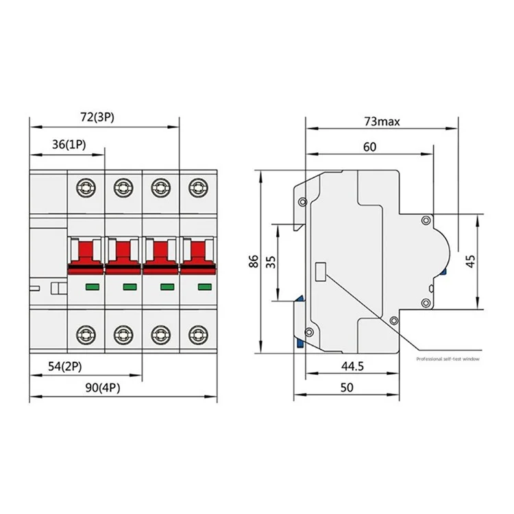 WDYK 10A - 80A 1P Tuya Smart WiFi Circuit Breaker Remote Control Intelligent Switch for Smart Home Automation - 20A