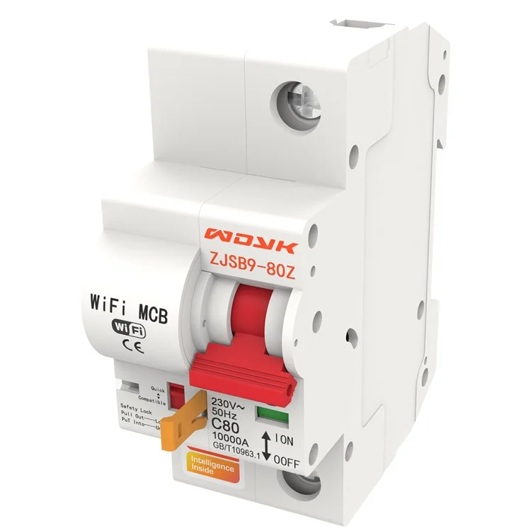 WDYK 10A - 80A 1P Tuya Smart WiFi Circuit Breaker Remote Control Intelligent Switch for Smart Home Automation - 20A