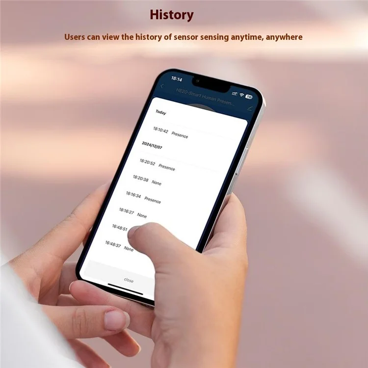HE20 Smart WiFi Human Body Sensor 24GHz Millimeter Wave Radar Detection APP Timer Remote Control