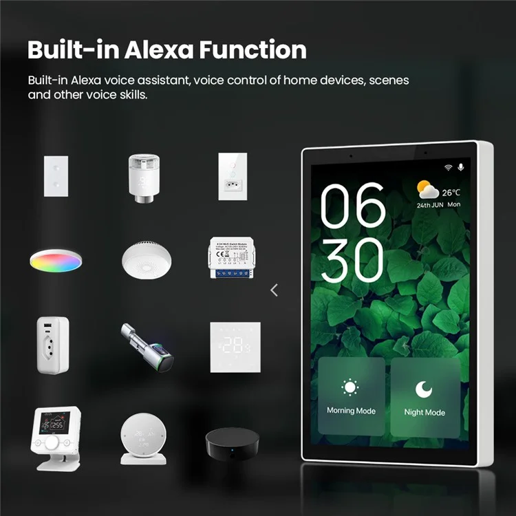 P6Epro Smart Home Panel mit integriertem Zigbee-Gateway Alexa Szenensteuerung Touchdisplay