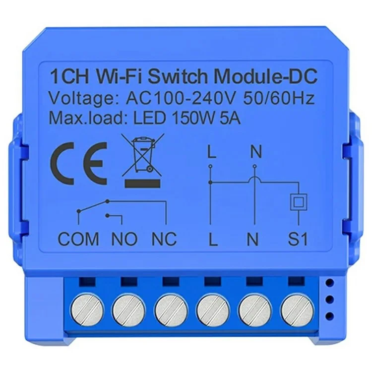 WSM16-DC-1 Canal Módulo Interruptor Inteligente WiFi Tuya APP Zero-Touch - WiFi-DC