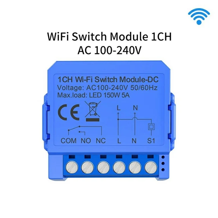 WSM16-DC-1 Canal Módulo Interruptor Inteligente WiFi Tuya APP Zero-Touch - WiFi-DC