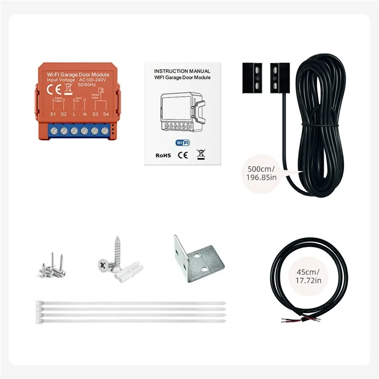Modulo per porta del garage GDS16 WiFi Smart Timer Control Interruttore intelligente per porte a sezione / avvolgibili