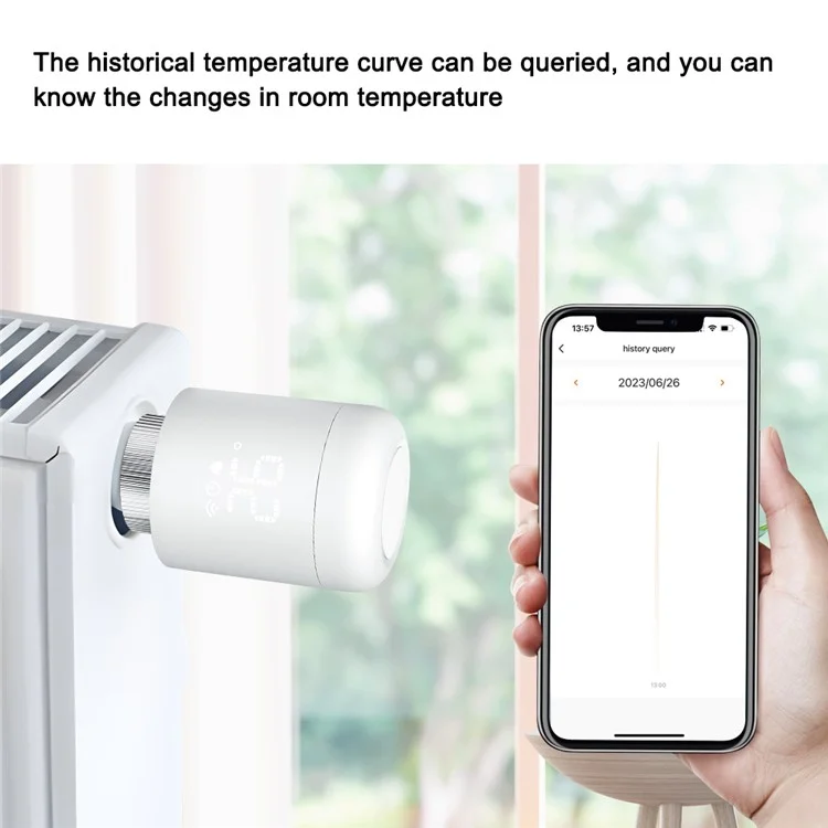TRV16 Tuya Zigbee Smart Thermostatic Valve Radiator App Control  Intelligent Temperature Regulator