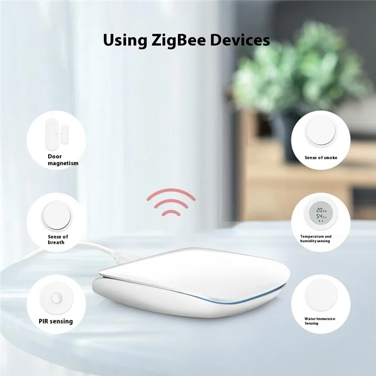 GW16 Smart Gateway Zigbee 3.0 Wired Single Mode Remote Control Smart Home Hub - Black