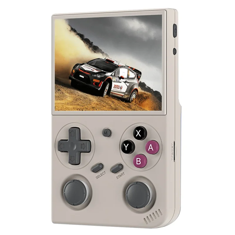 AMPOWN G350 Retro Handheld Game Console 3.5 Inch IPS Screen Wired Controller ( with 64G Memory ) - Grey