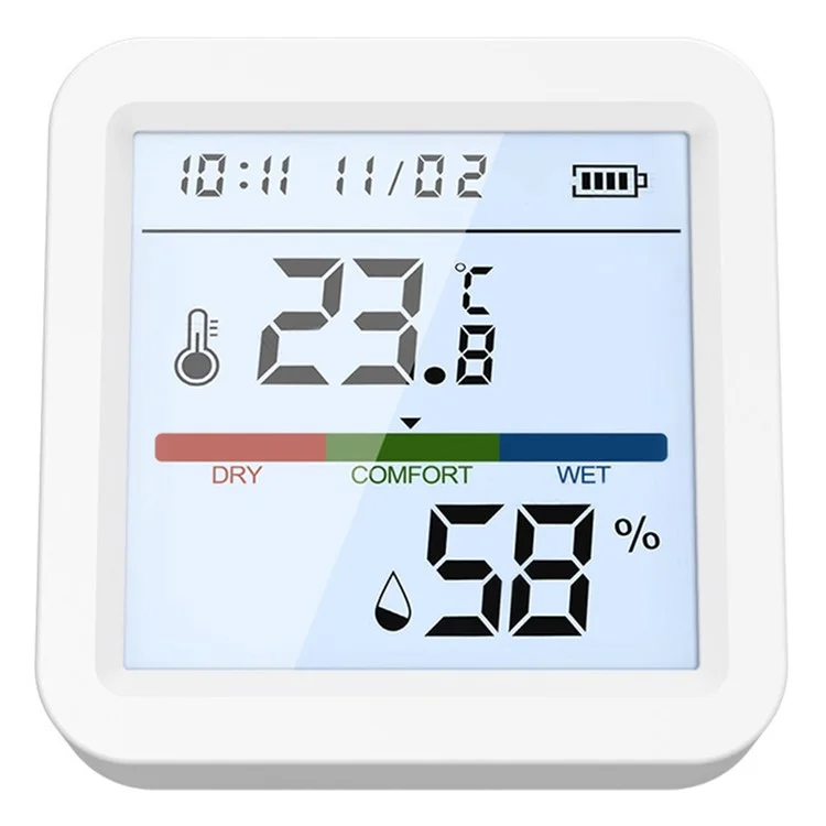 WSD017 Zigbee Умный датчик температуры и влажности Tuya с беспроводным мониторингом в реальном времени