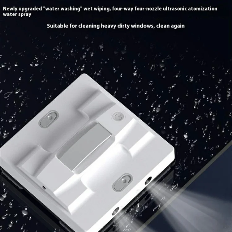Robot limpiador de ventanas M83 Automático Eléctrico Control remoto Limpiador de cristal para uso doméstico - Blanco