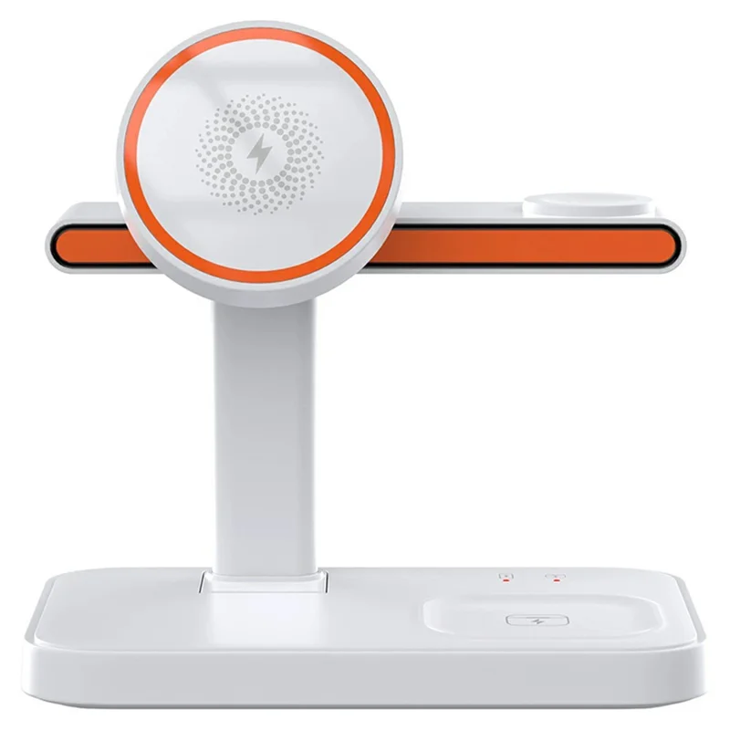 3 in 1 Magnetic Wireless Charger with WiFi 1080P Camera 15W Cell Phone Charging Stand - White