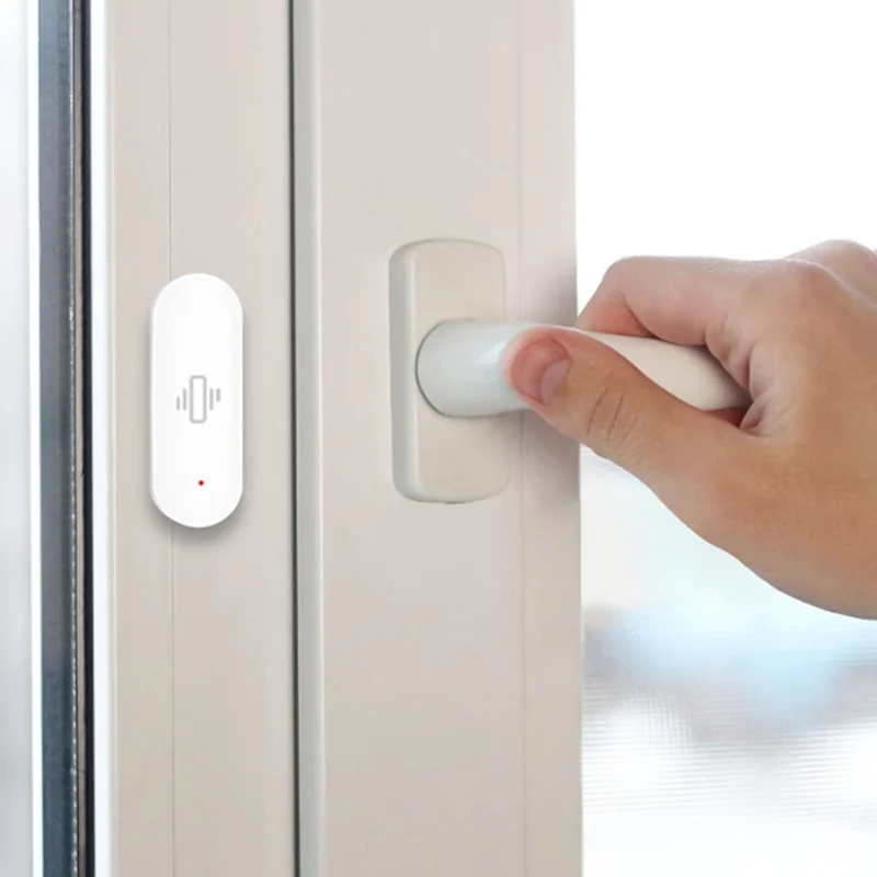 Tuya Smart WiFi Vibration Sensor Detection Smart Life APP Notification Real Time Motion Shock Alarm (No Battery)