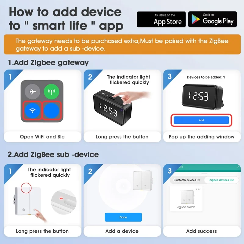 MG-KG126 Single Gang Zigbee Radar Smart Switch Remote Control Tuya Timer Human Sensor Wall Switch - Black