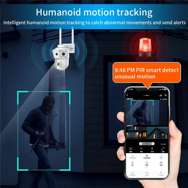 K30 1080P HD Two Way Audio Security Camera Human Detection Night Vision Pan and Tilt WiFi Camera