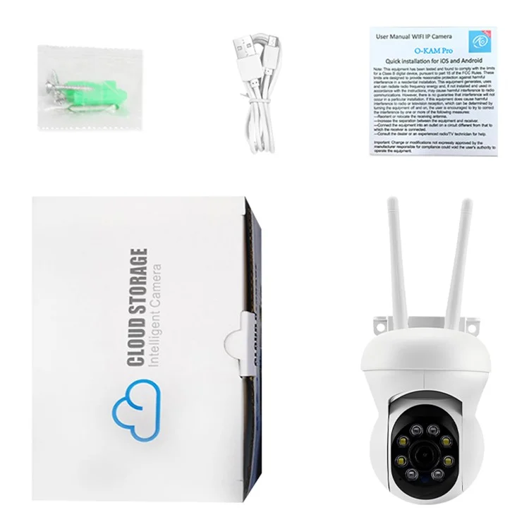 K21 360 Degree Panoramic Night Vision HD Home Security Camera Two Way Audio WiFi IP Camera